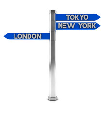 Signpost in 3d