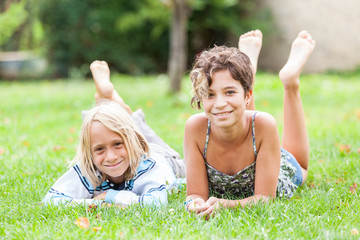 Children on the Grass