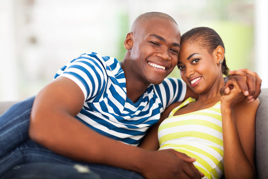portrait of young afro american couple