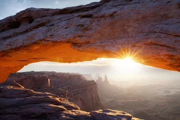 Deurstickers Natuurpark beroemde Mesa Arch