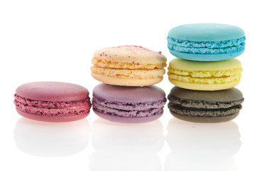 macaroon on white