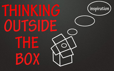 think outside the box sign