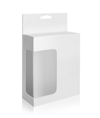 White Product Package Box With Window