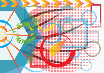 Beautiful background and texture stripes and circles