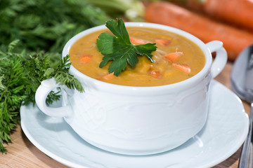 Fresh made Carrot Soup