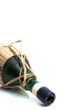 alte italienische Weinflasche - Flasche leer!