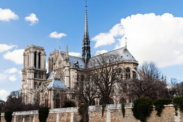 Fototapeta na wymiar Katedra Notre-Dame w Paryżu n