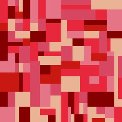 seamless red tone square Rectangle  background vector