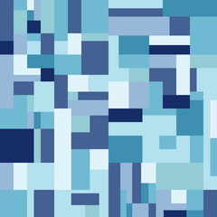 seamless blue tone square Rectangle  background vector