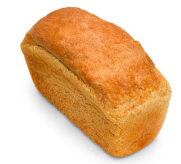 loaf of bread baking delicious isolated background