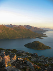 Landscape in the Lofoten islands