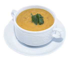 Fresh made Carrot Soup