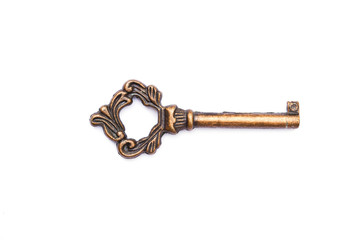 Keys on a white background