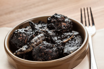 Meatballs with squid
