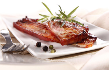 Roasted bacon