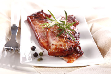 Grilled bacon