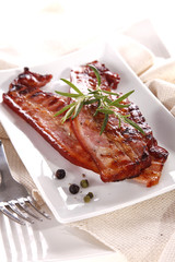 Grilled bacon