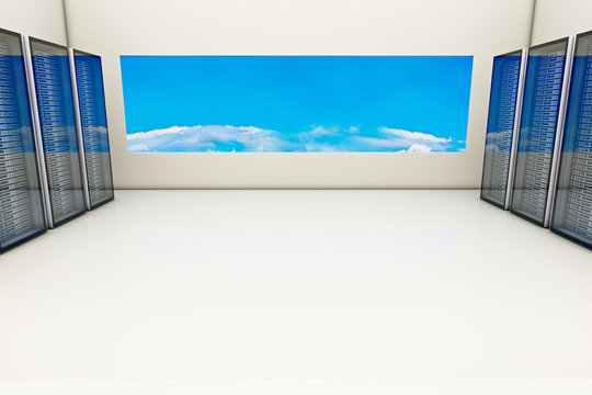 Serverraum - 3D Render