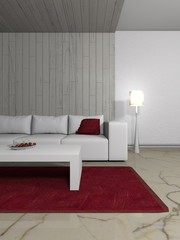 Wohndesign - Sofa weiß