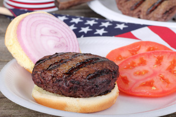 Grilled American Burger