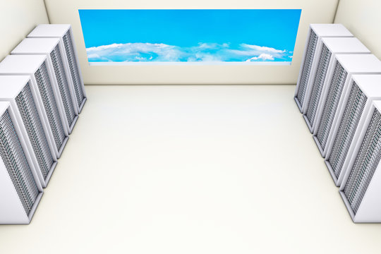 Server room - 3D Rendering