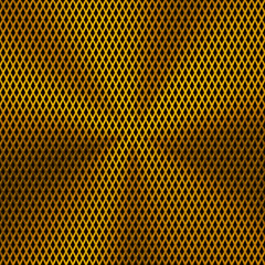 Background with Circular Gold Metal Texture