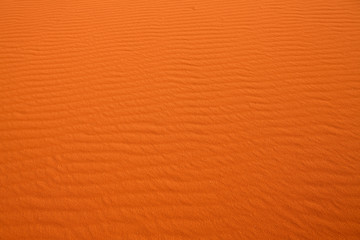 Wavy sand pattern in desert