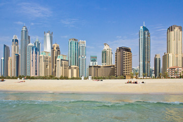 Fototapeta premium Dubai Marina from Sea