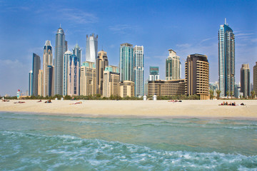 Fototapeta premium Dubai Marina from Sea 2013