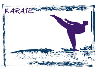 karate Grunge poster