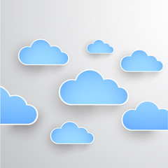 Cloud theme vector background. Eps 10