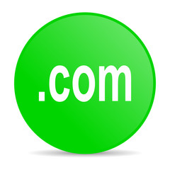 com green circle web glossy icon