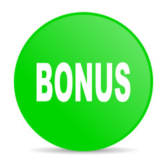 bonus green circle web glossy icon
