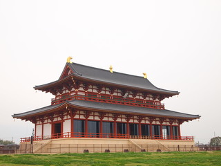 Daigokuden Hall of Heijo Palace in Nara, Japan