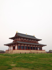 Fototapeta na wymiar Daigokuden Hall of Heijo Palace in Nara, Japan
