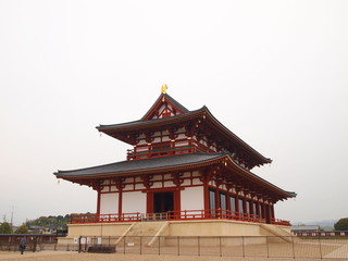 Obraz premium Daigokuden Hall of Heijo Palace in Nara, Japan