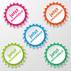 Register Now Star Paper Labels