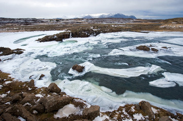 Wild river in Iceland
