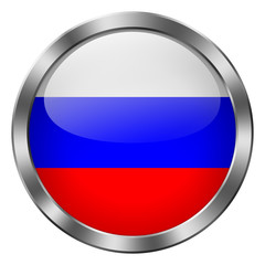 russia round metal button