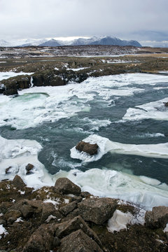 Wild river in Iceland