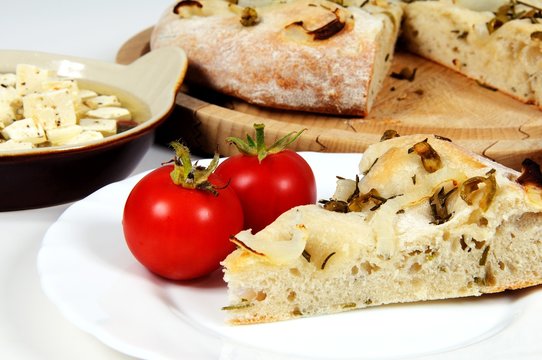 Rosemary and olive Focaccia bread © Arena Photo UK