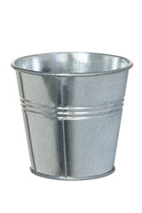 Galvanized metal bucket
