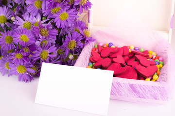 Mother's Day Concept with colorful flowers.
