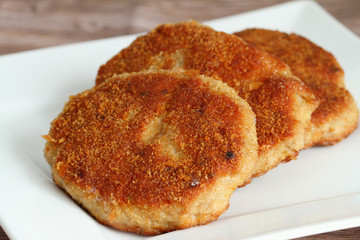 Traditional Polish pork cutlets