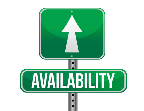 availability road sign illustration design