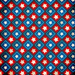  Retro Grunge America Four July Wallpaper Pattern