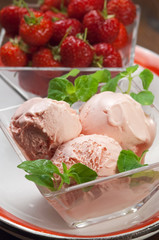 Gelato alla fragola - Strawberry ice cream