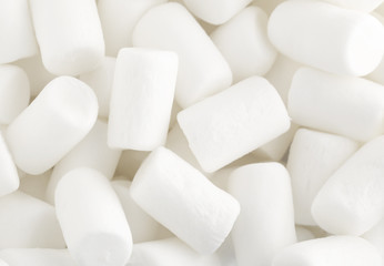 Fototapeta na wymiar White marshmallows close up