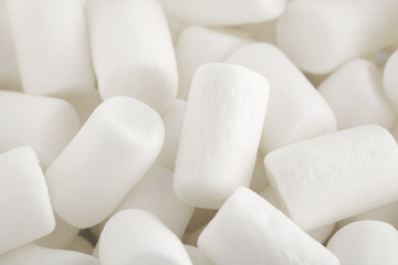 Fototapeta na wymiar White marshmallows close up