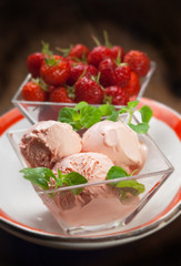 Gelato alla fragola - Strawberry ice cream